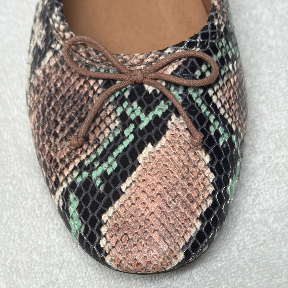 Madewell The Adele Snakeskin Ballet Flat Size 9.5 - Picture 7 of 11